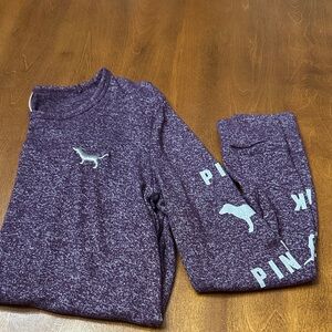 Victoria Secret PINK  (Purple) Long Sleeve PJ Top (Bottoms not included) Small